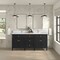 James Martin Vanities 72'' Double Vanity, Black Onyx w/ Single Hole 3 CM White Zeus Quartz Top & Backsplash 424-V72-BKO-1WZ - alternate 2